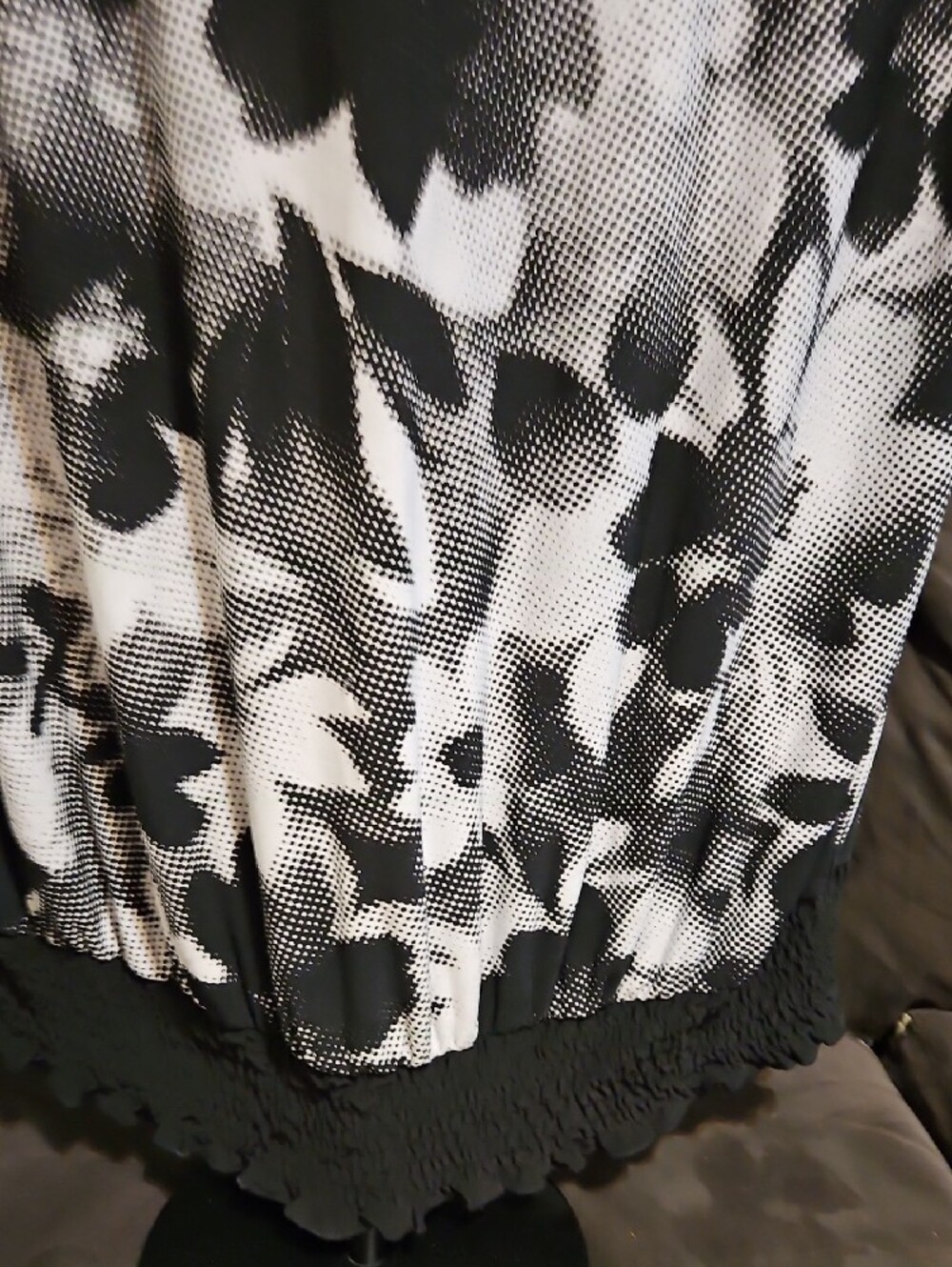 Sejour Blue and Black Floral Ombre Tunic - Picture 4 of 6